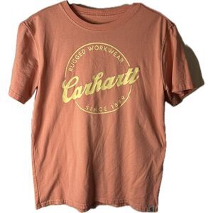 Carhartt Women's Orange and Pink T-shirt